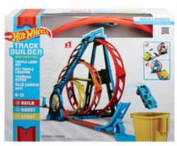 *** HOT WHEELS - TRACK BUILDER ENSEMBLE DE TRIPLE BOUCLE
